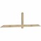 Ekena Millwork Eugene Rough Sawn Timber Gable Bracket, Douglas Fir, 108"W x 27"H x 2"D x 4"F, 6/12 Pitch GBW108X27X0204EUG00RDF - alternate 3